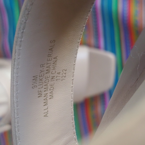 Marc Fisher Lukey Dress Wedge Sandal Shoes in Bone Beige size 9.5 - Picture 9 of 15